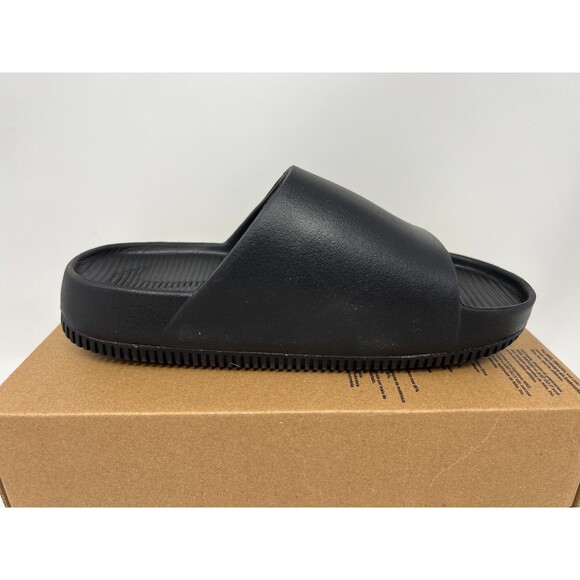Nike Calm Slide Sandals Triple Black Women's Size 7 DX4816 001 - Picture 4 of 7